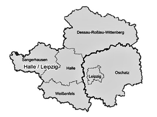 Landkarte der Region