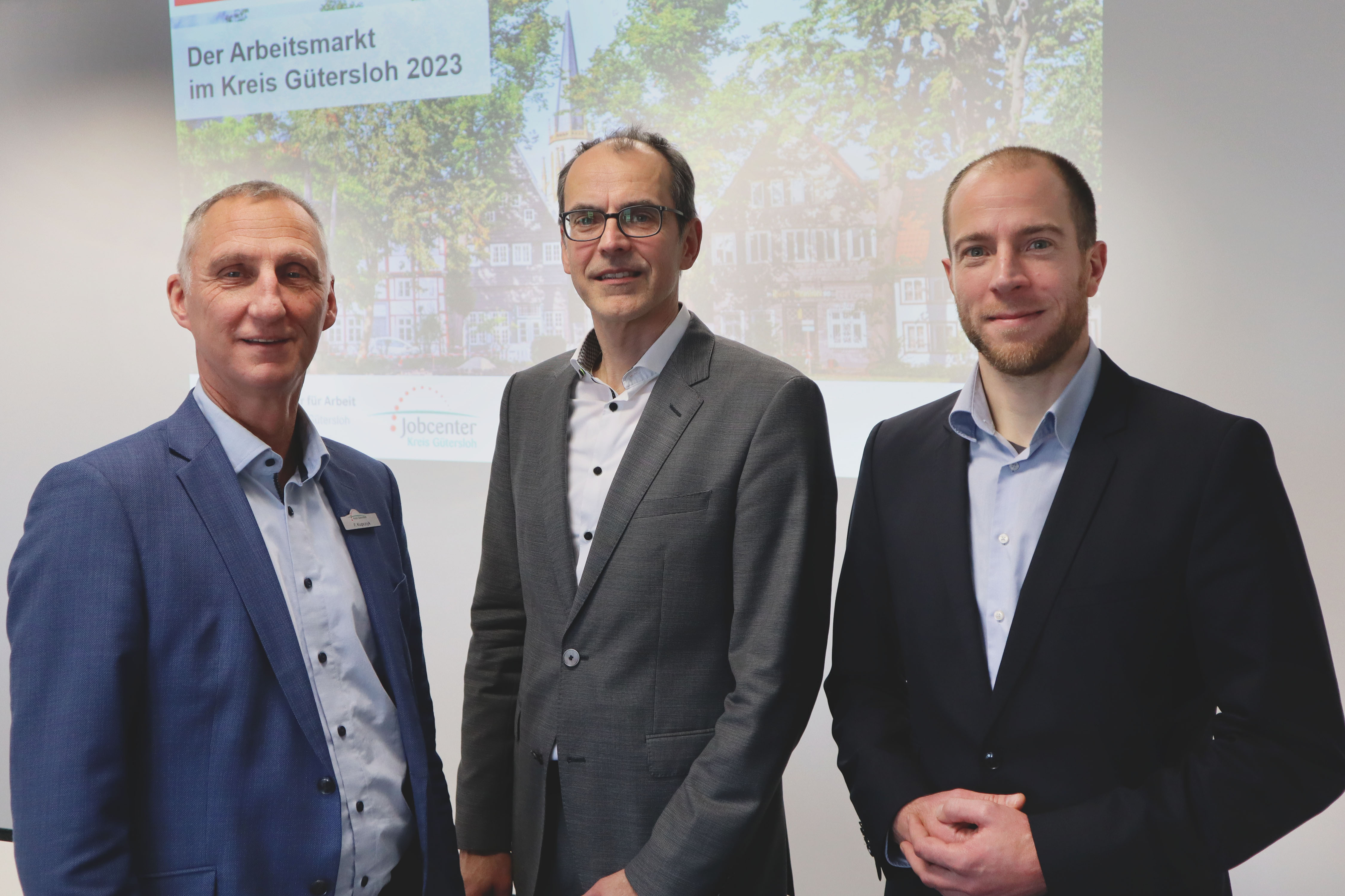 Fred Kupczyk, Wolfgang Draeger und Marc Traphöner auf der Jahrespressekonferenz