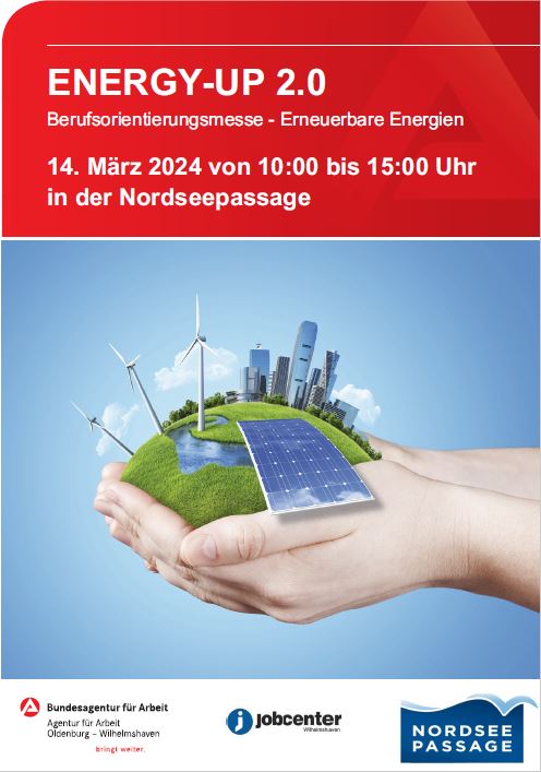 Plakat der Berufsorientierungsmesse für erneuerbare Energien