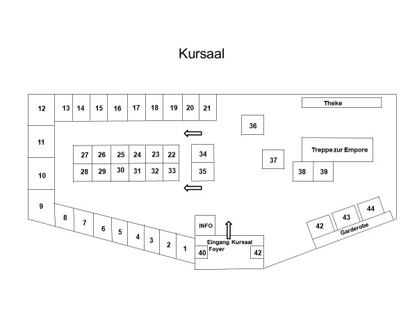 Übersicht und Standplan der Ausstellenden vor Ort