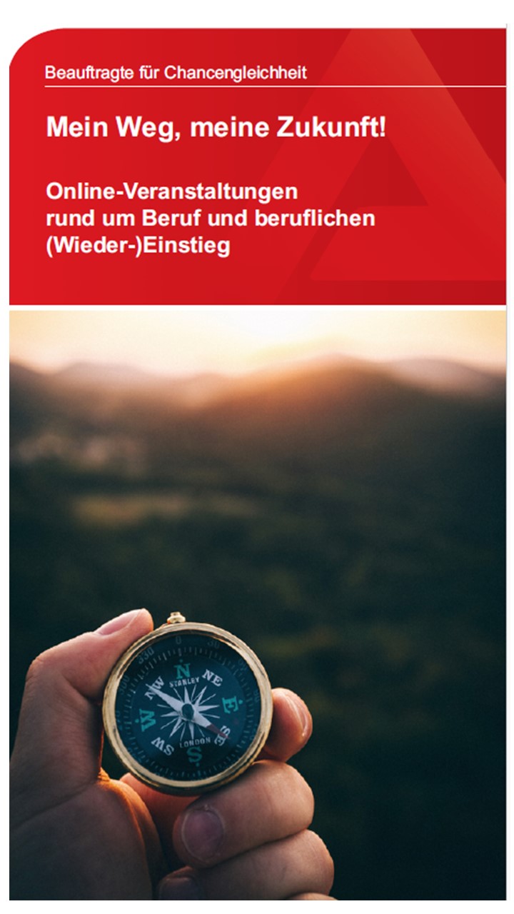 Flyer Online-Veranstaltungsreihe Mein Weg, meine Zukunft