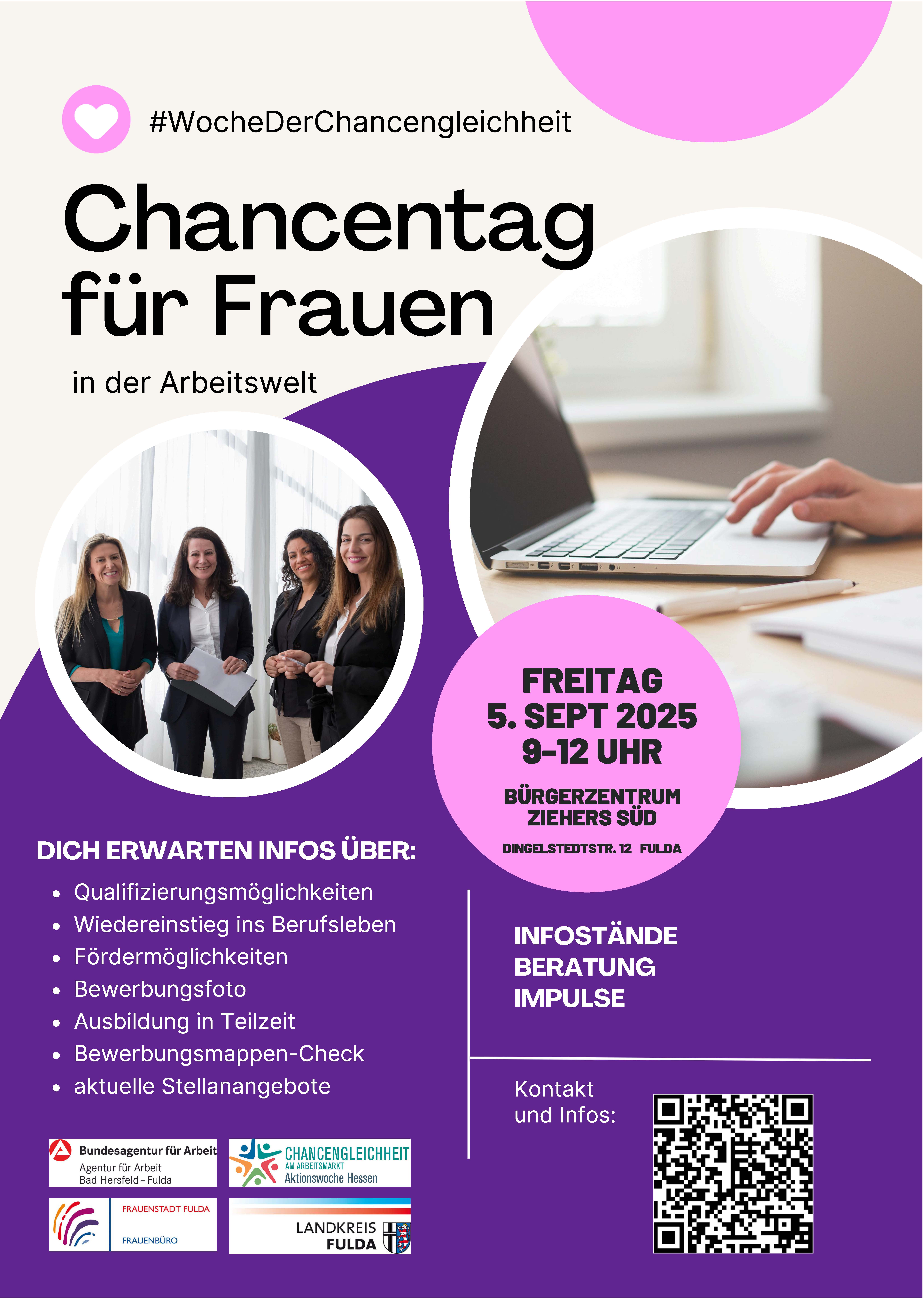 Programmübersicht über den Chancentag am 5. September 2025