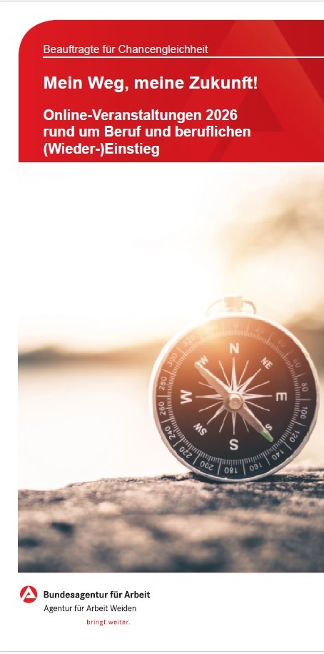 Flyer Online-Veranstaltungsreihe Mein Weg, meine Zukunft