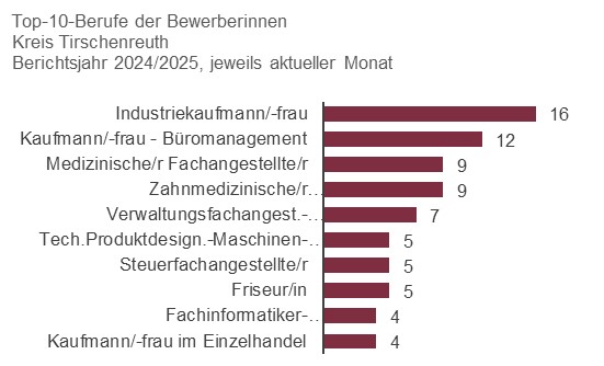 Top 10 Berufe Bewerberinnen Kreis Tirschenreuth