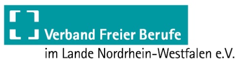Das Bild zeigt das Logo des Verbandes Freier Berufe im Lande Nordrhein-Westfalens e.V.