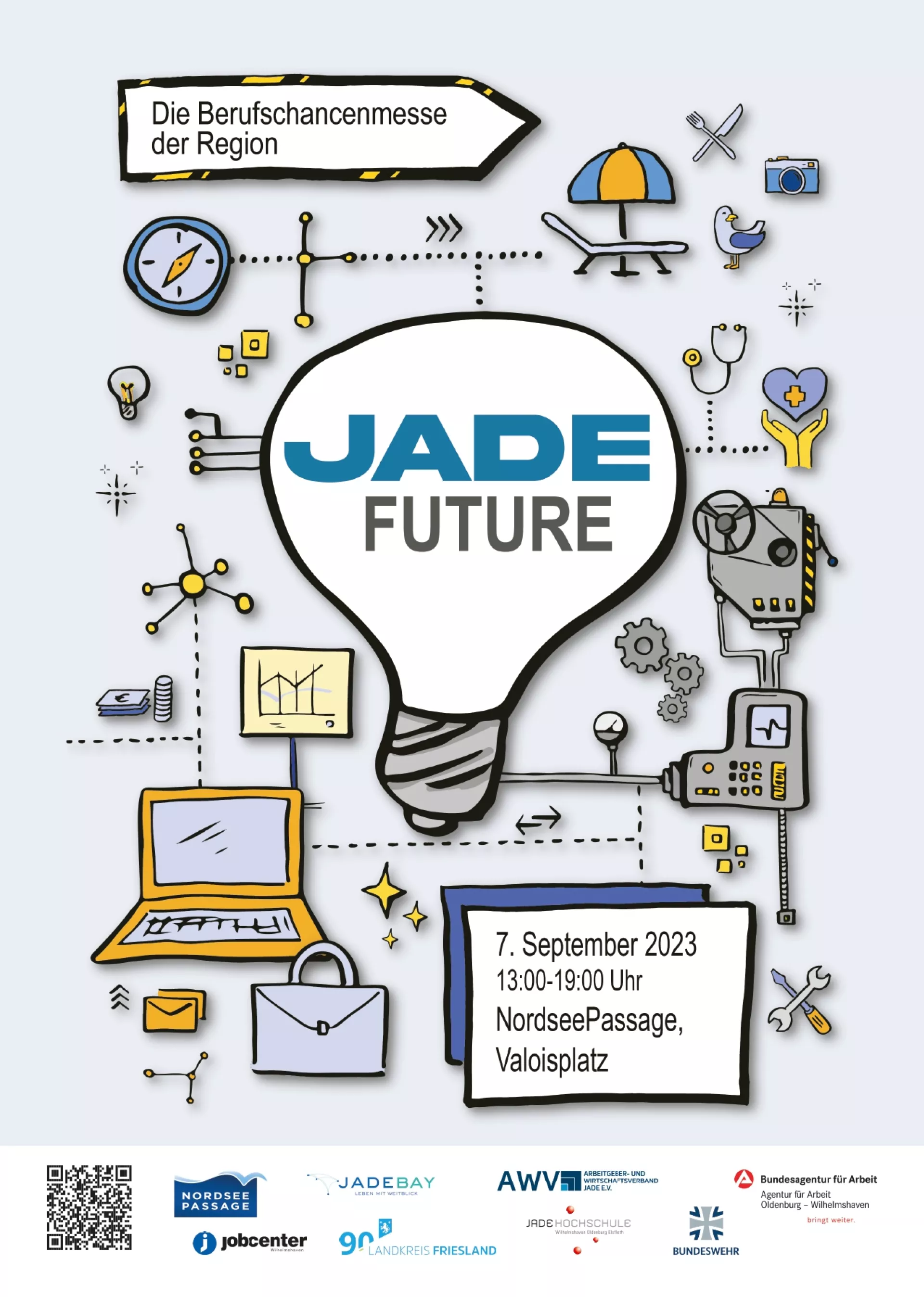 Poster der Berufschancenmesse JadeFuture