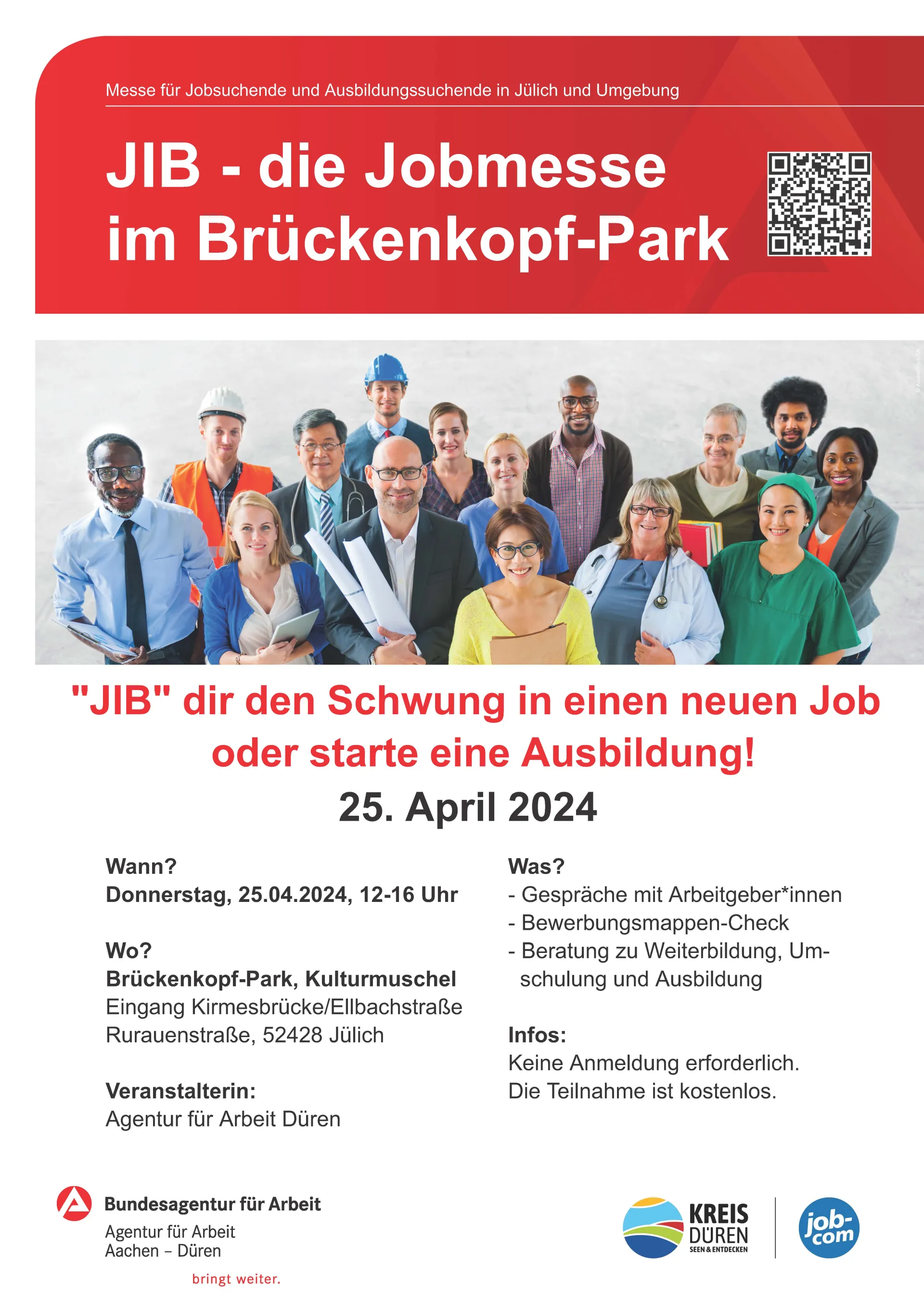 Plakat der Jobmesse Jülich