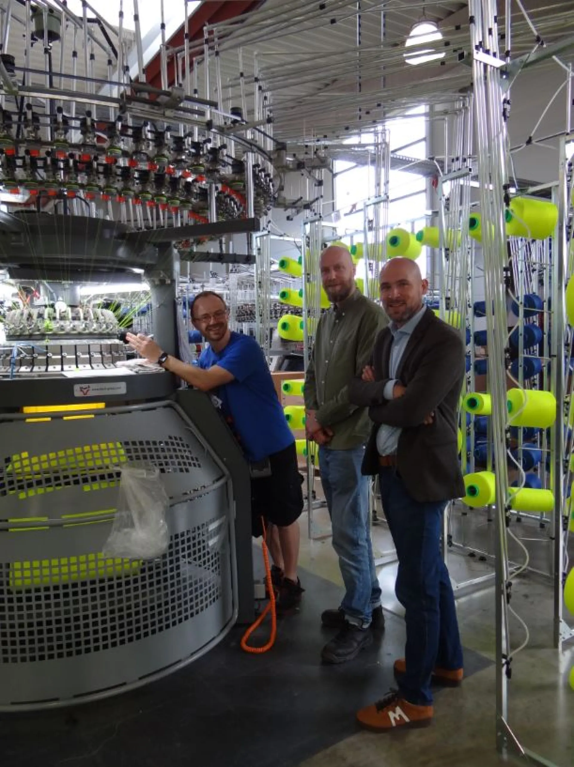 Herr Schubert und Herr Bormann zu Besuch bei HERO Textil in Crailsheim