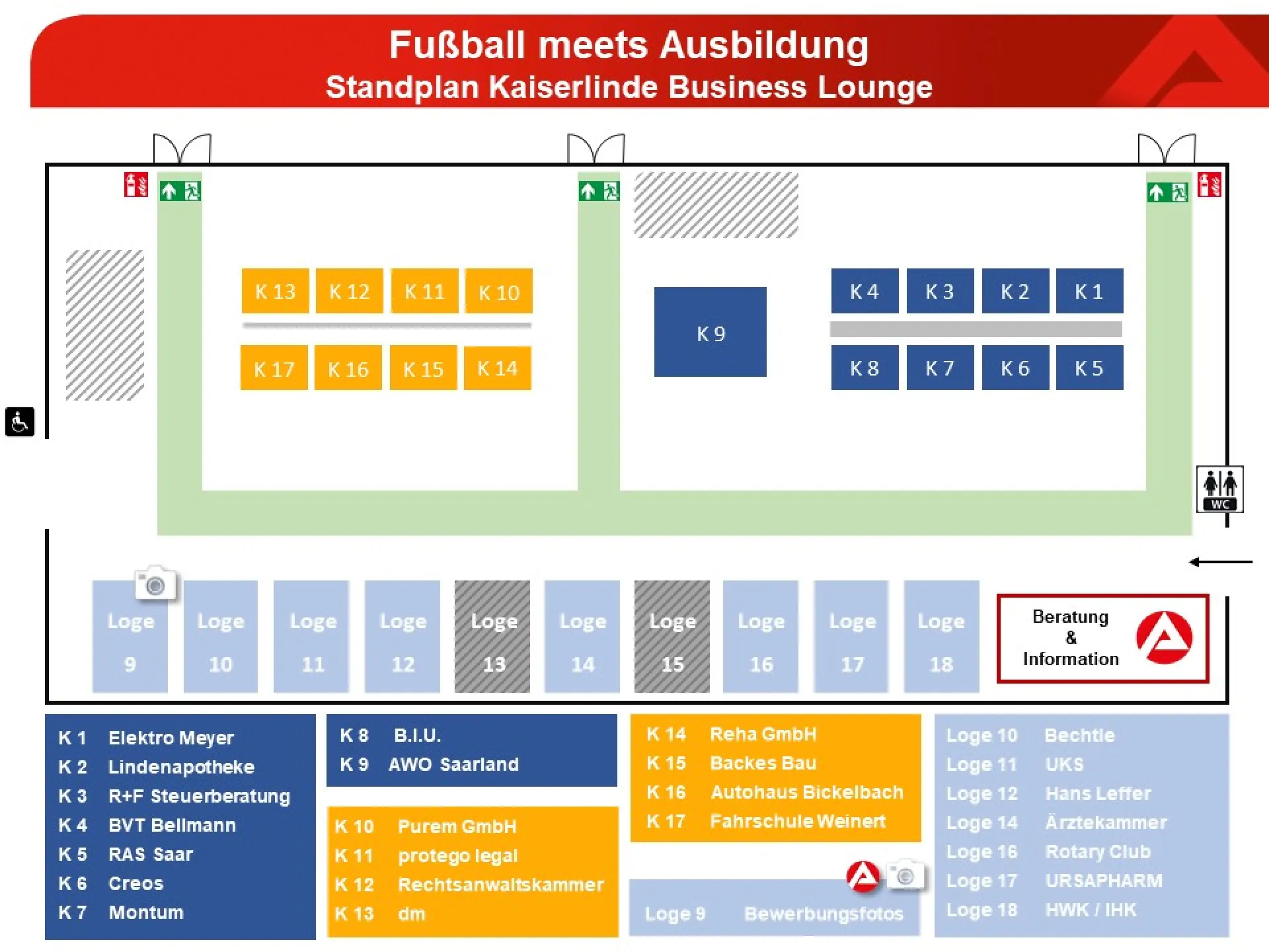 Standplan Kaiserlinde Lounge