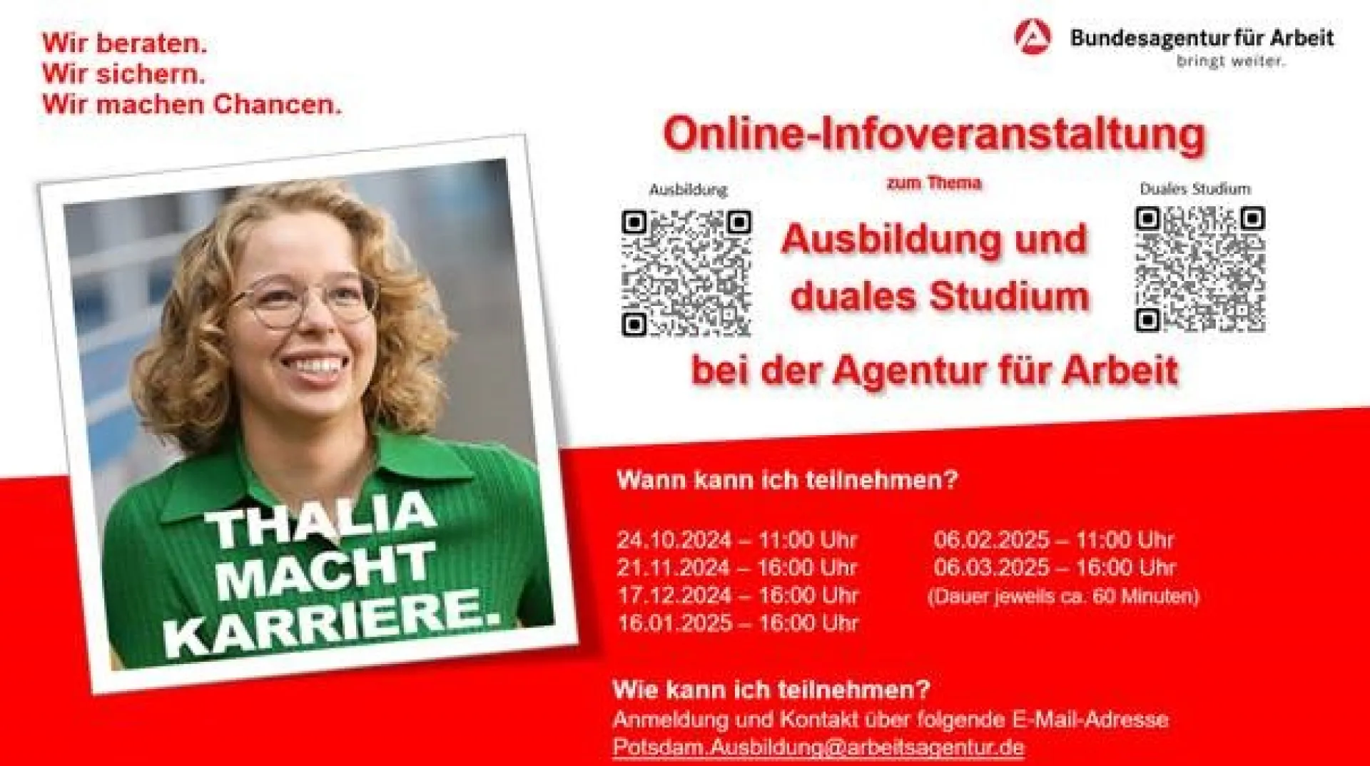 Online-Veranstaltung Ausbildung/Duales Studium