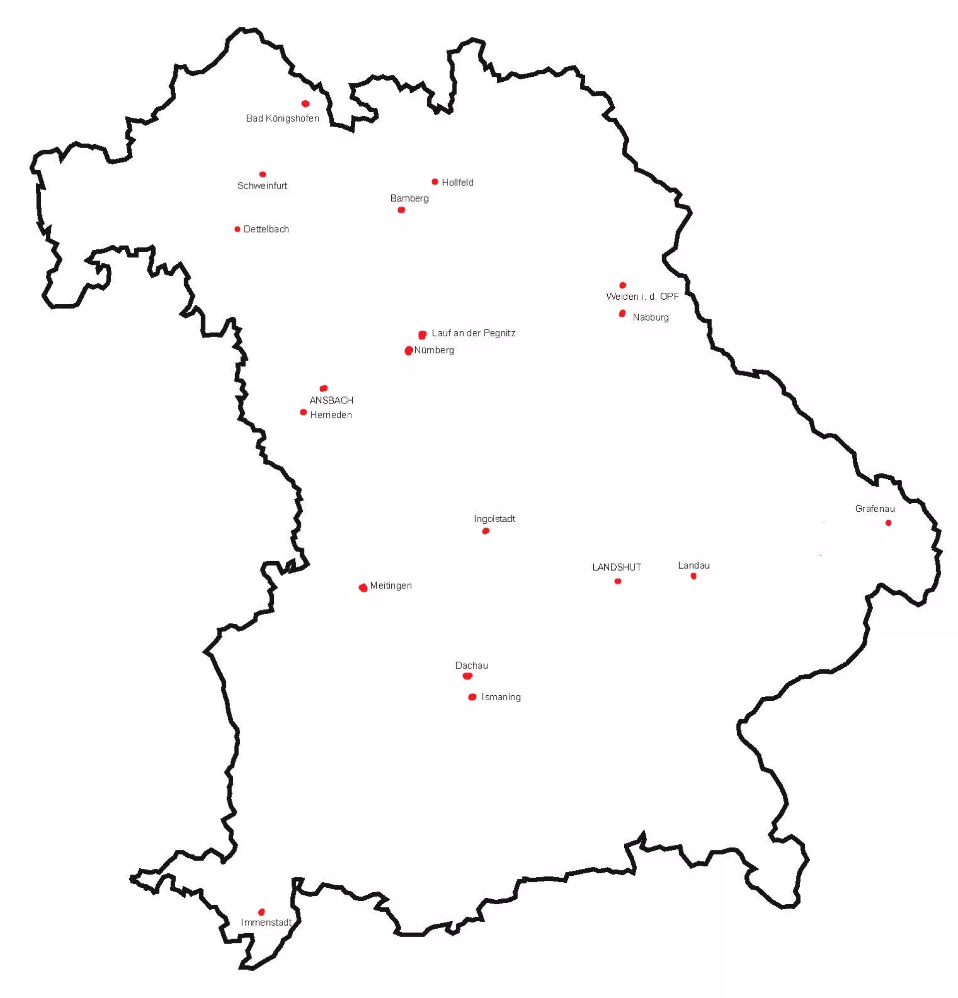 Akademielandkarte Bayern