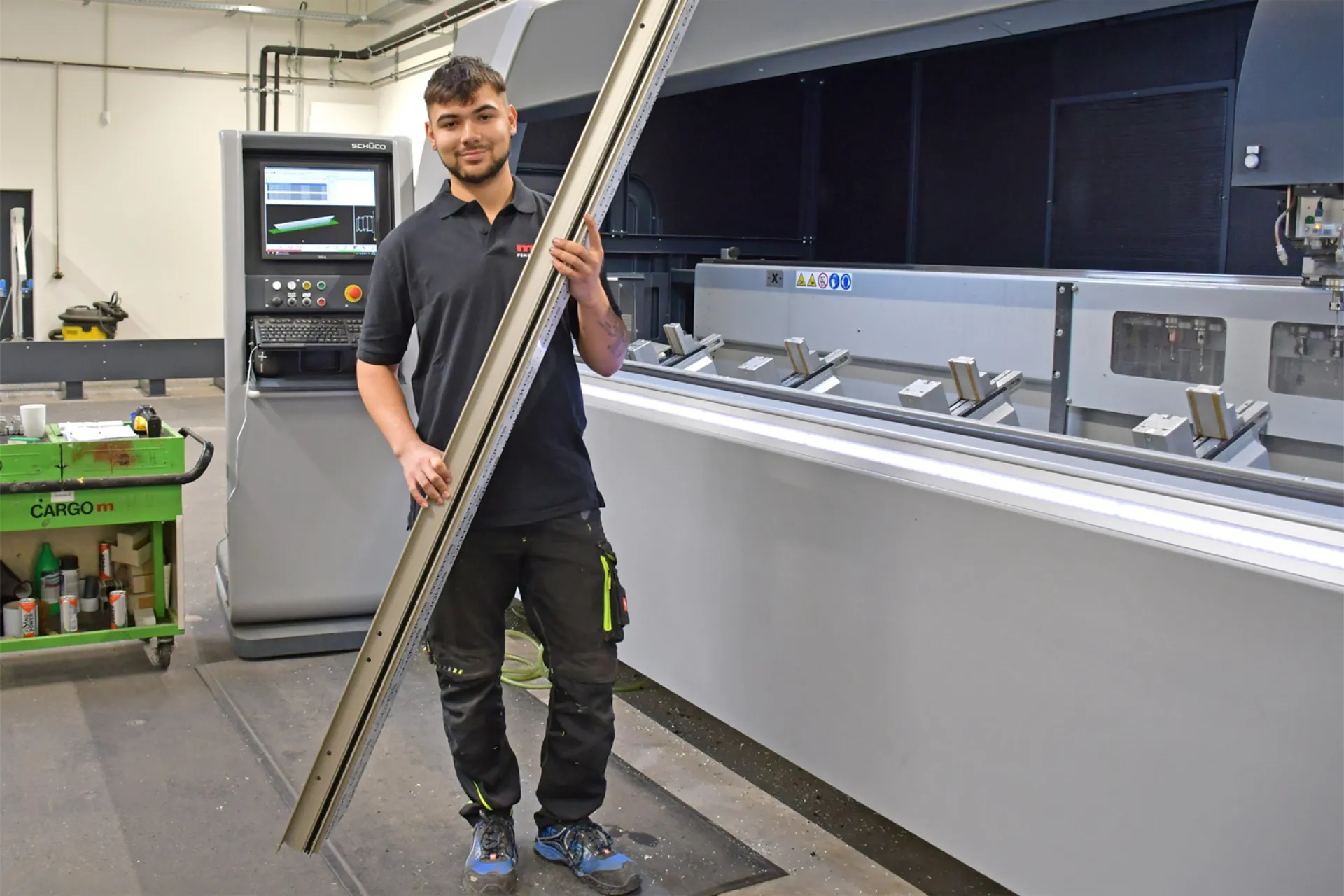 Praktikant John Gremmes bei MOBA