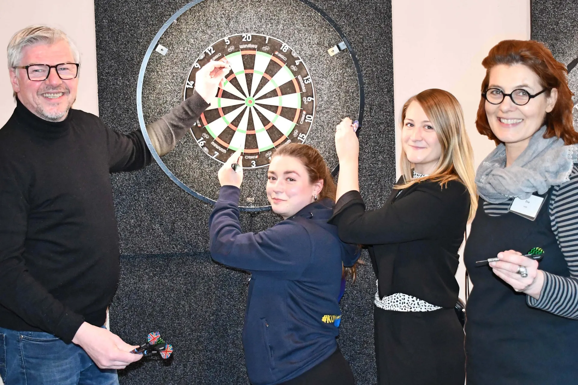 Im Gespräch beim Darten