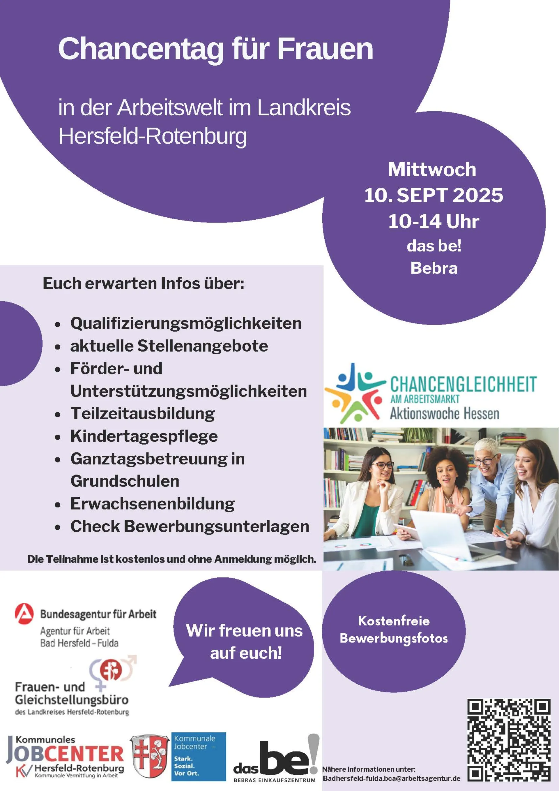 Programmübersicht über den Chancentag am 5. September 2025