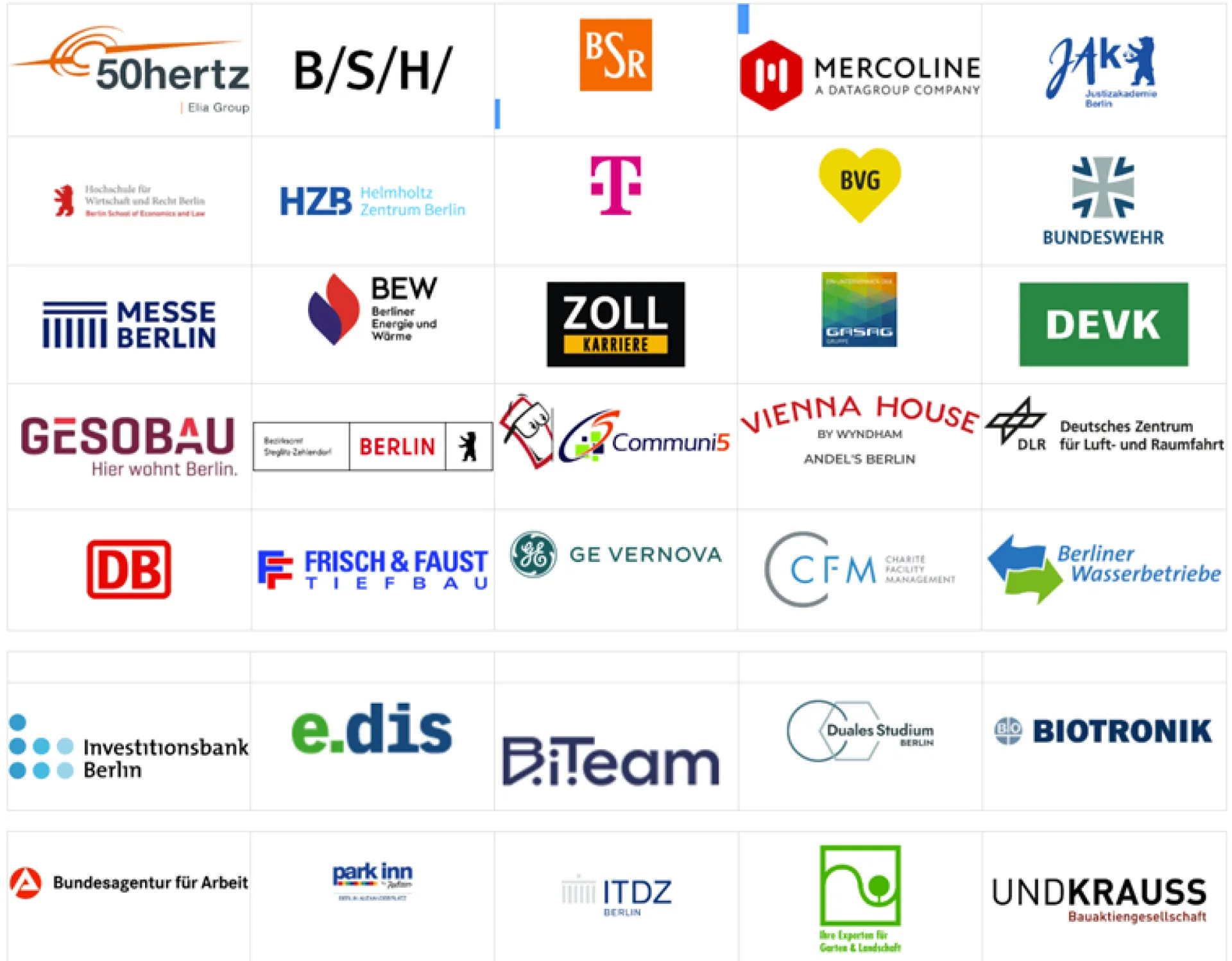 Logos der Aussteller der Messe Total Dual