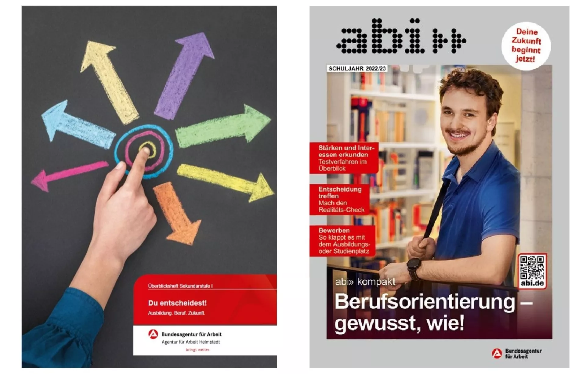 Die Titelseiten der Regionalschriften der Agentur für Arbeit Helmstedt