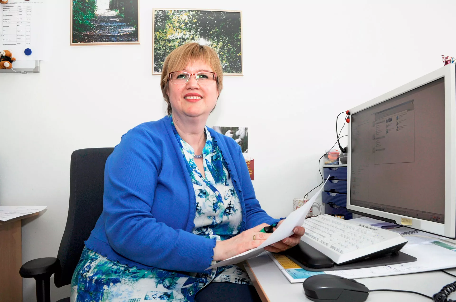 Jana Mauch arbeitet nach Kinderpause als Arztsekretärin