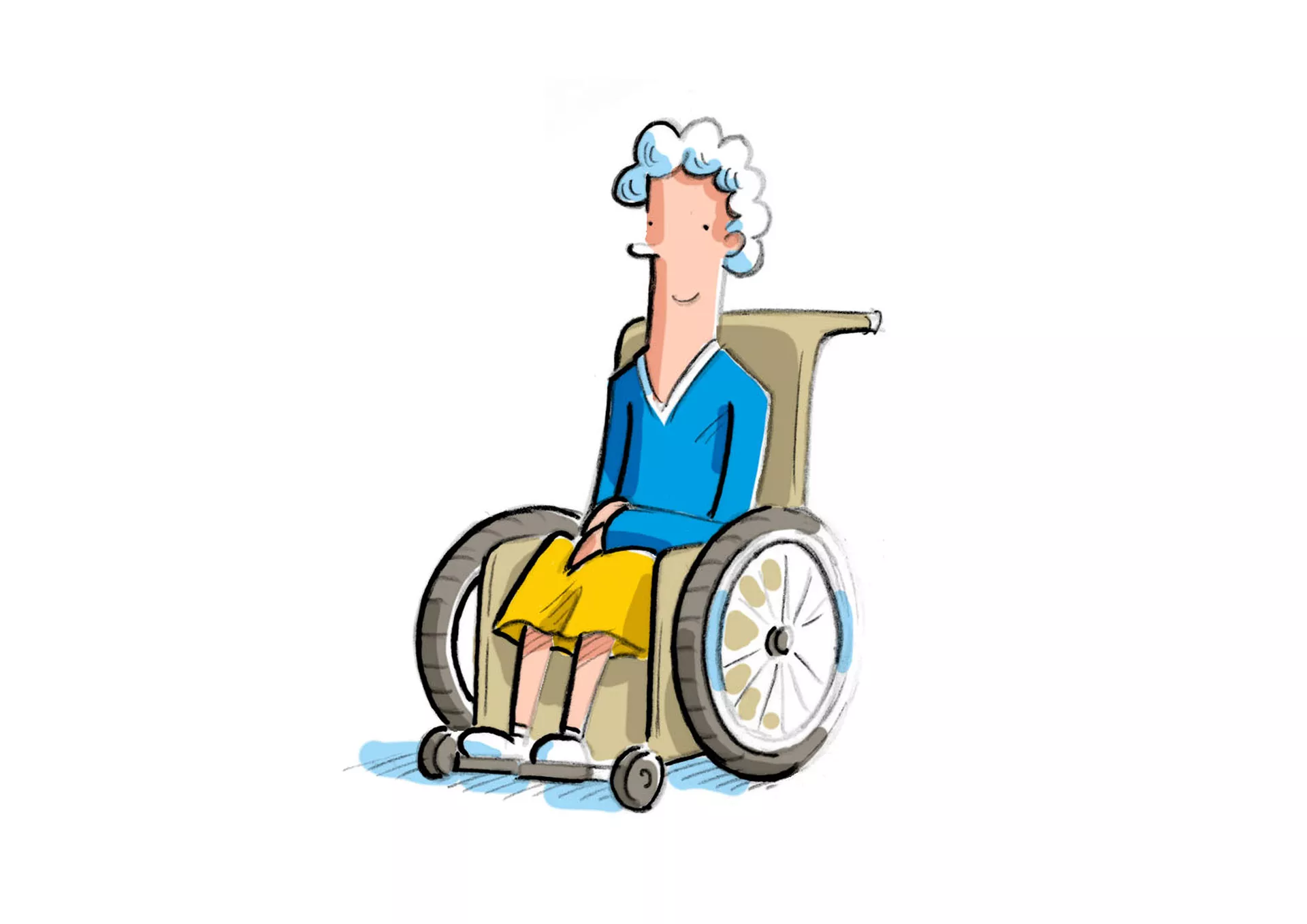 Bild: Frau im Rollstuhl
